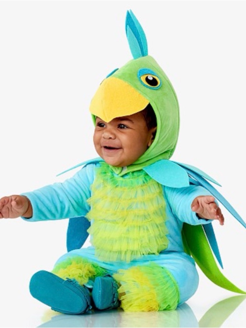 POTTERY BARN Baby Tropical PARROT 2pc Full Coverage Halloween COSTUME Sz 24M